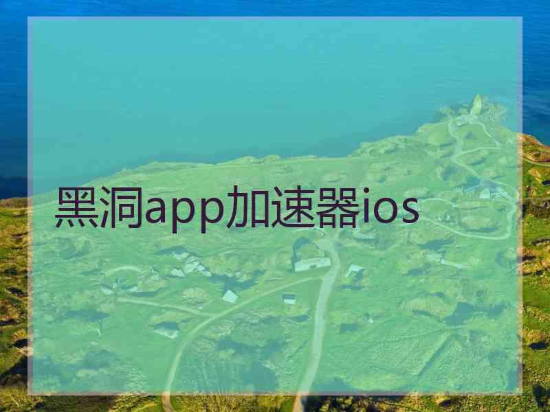 黑洞app加速器ios