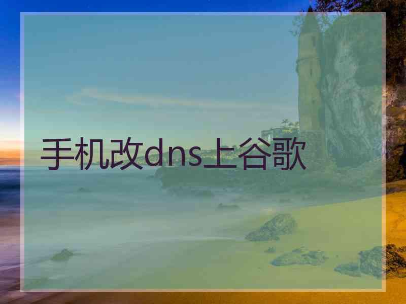 手机改dns上谷歌