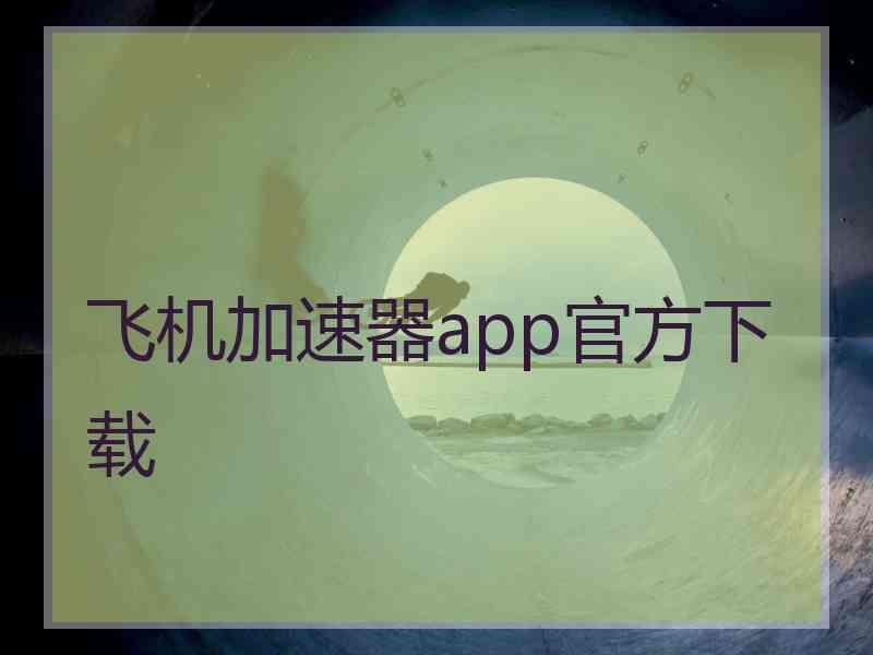 飞机加速器app官方下载