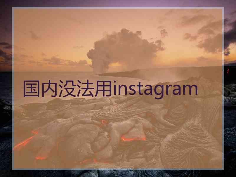 国内没法用instagram