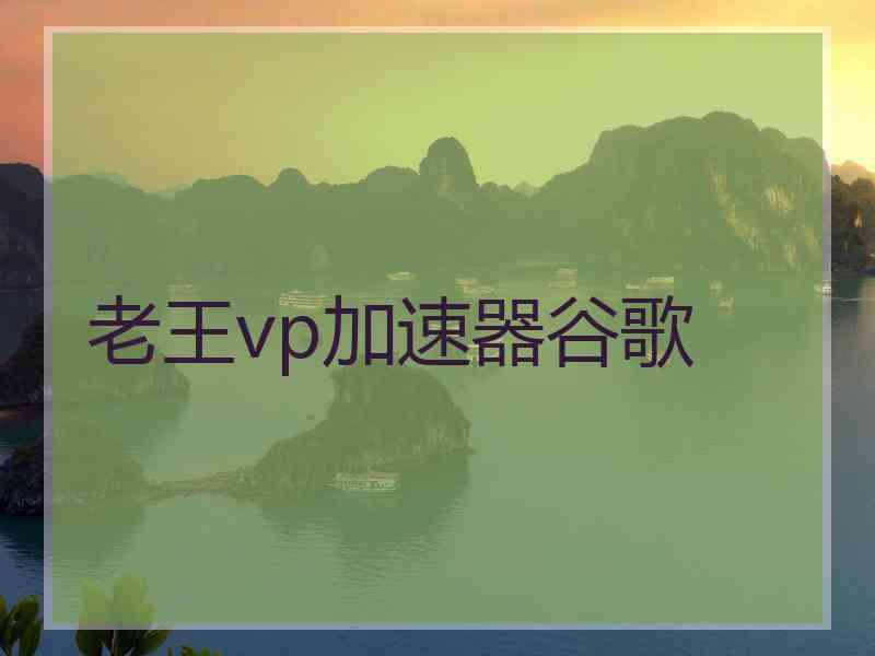 老王vp加速器谷歌