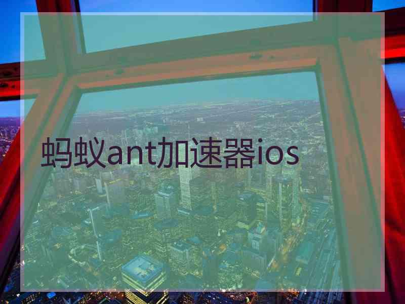 蚂蚁ant加速器ios