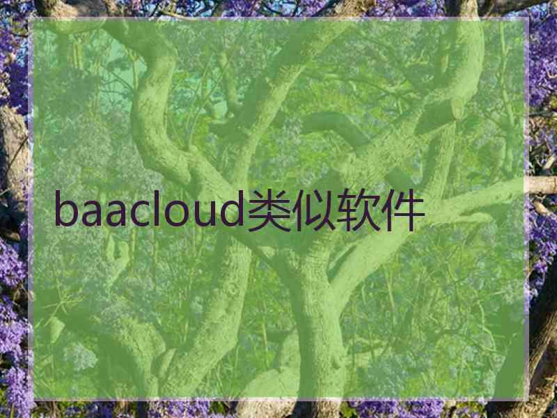 baacloud类似软件