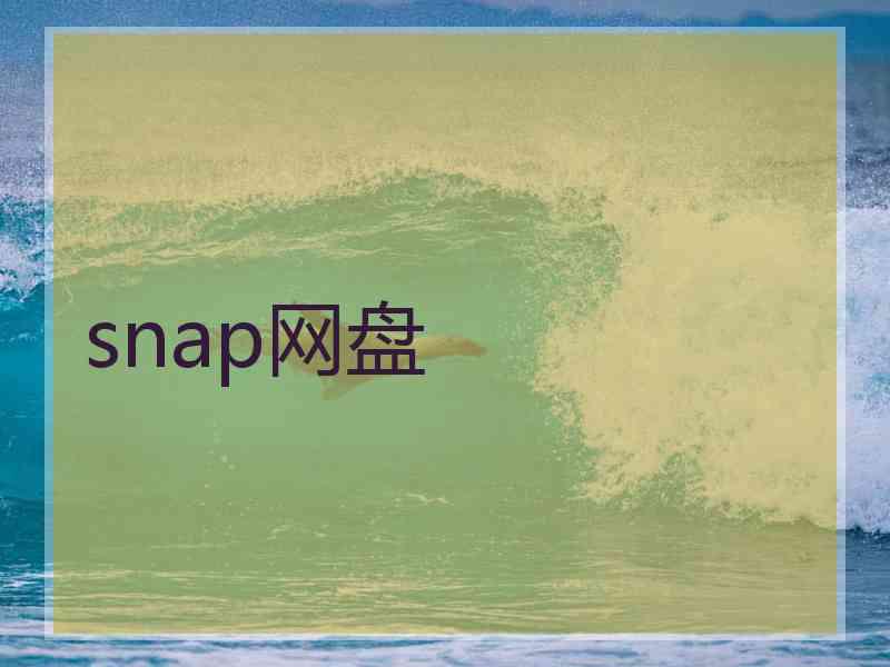 snap网盘