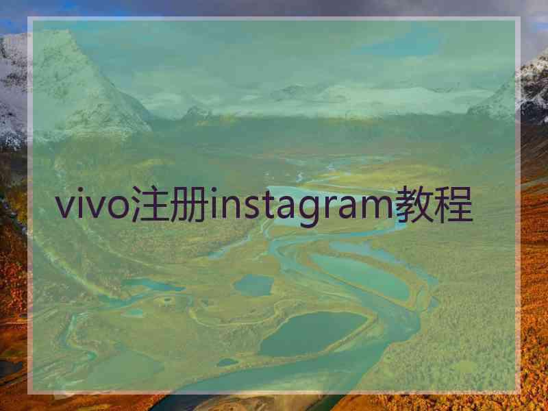 vivo注册instagram教程