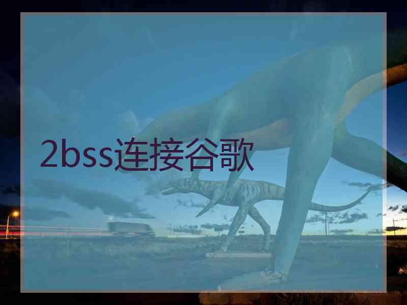 2bss连接谷歌