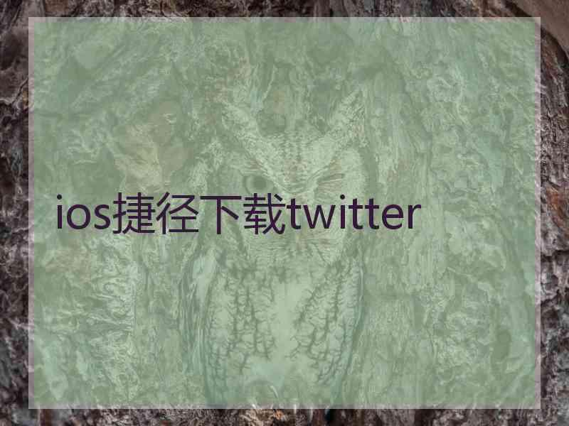 ios捷径下载twitter