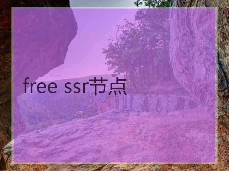 free ssr节点