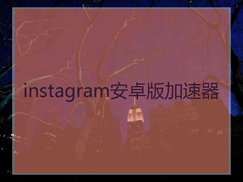 instagram安卓版加速器