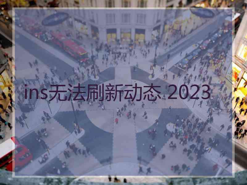 ins无法刷新动态 2023